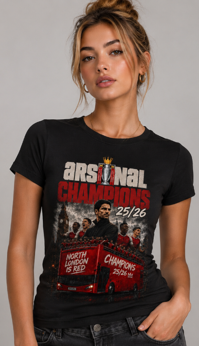 Champions- Womens Black Fitted (STYLE 1)