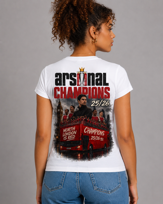 Champions- Womens White Fitted (STYLE 2)